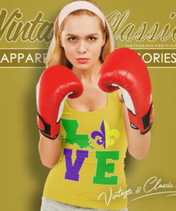 Mardi Gras Shirt Love Louisiana Tank Top Racerback