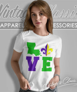 Mardi Gras Shirt Love Louisiana Women T Shirt