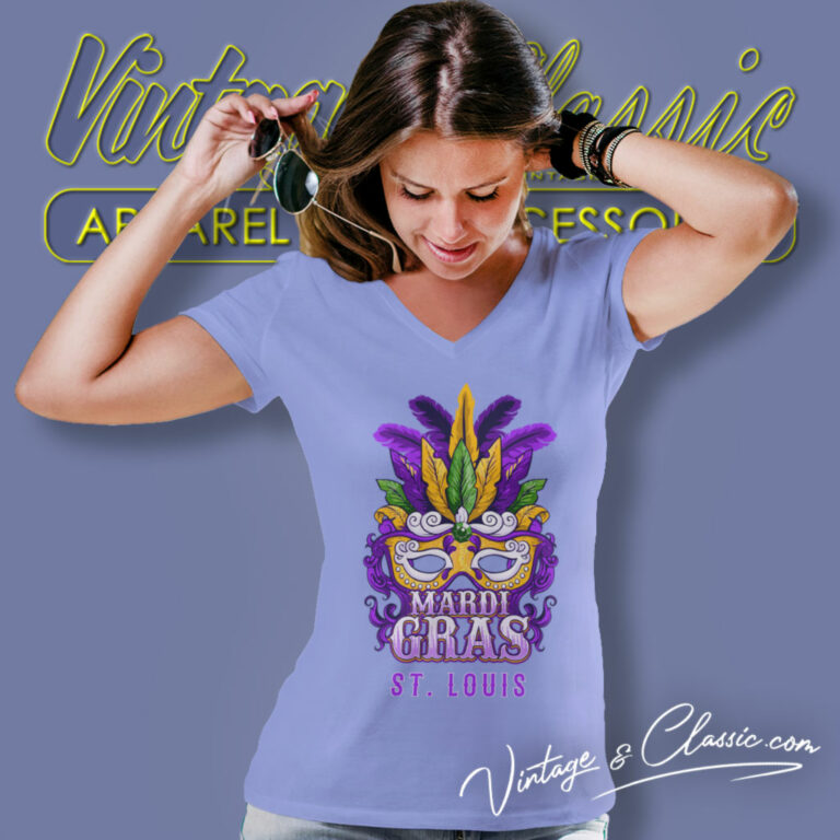 Mardi Gras Shirt Parade St Louis Missouri V Neck TShirt Mardi Gras Shirt Parade St Louis Missouri V Neck TShirt