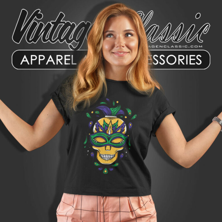 Mardi Gras Skull Mask Women T Shirt Mardi Gras Skull Mask Women T Shirt