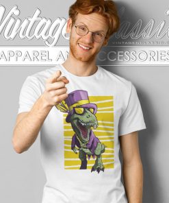 Mardi Gras Trex Dinosaur T Shirt