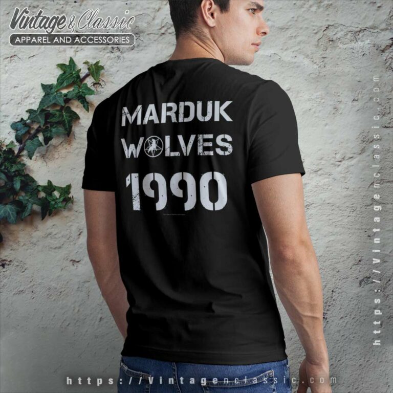 Marduk Shirt Wolves 1990 T shirt Back Side Recovered Marduk Shirt Wolves 1990 T shirt Back Side Recovered
