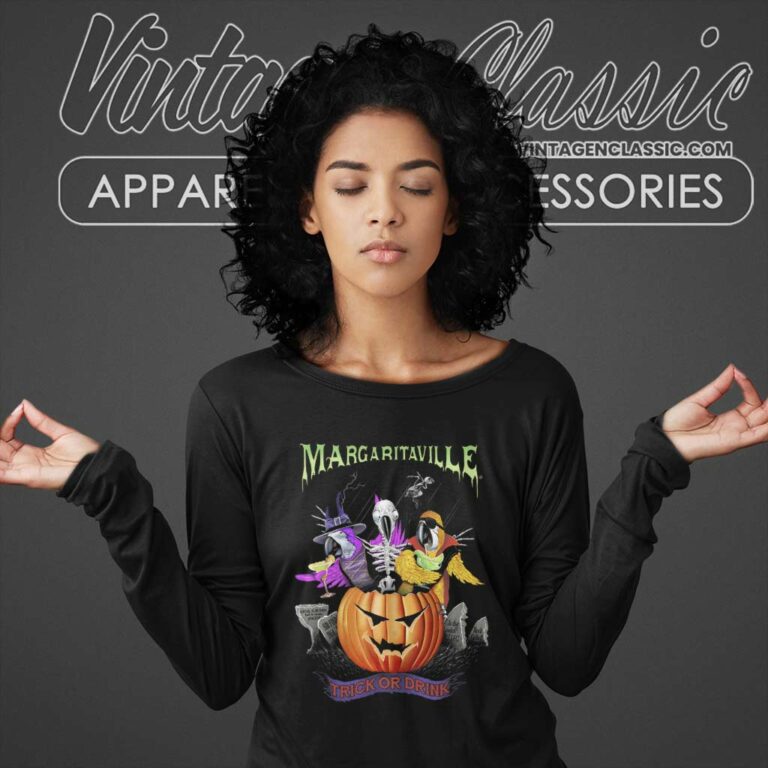 Margaritaville Trick Or Drink Halloween Long Sleeve Tee Margaritaville Trick Or Drink Halloween Long Sleeve Tee