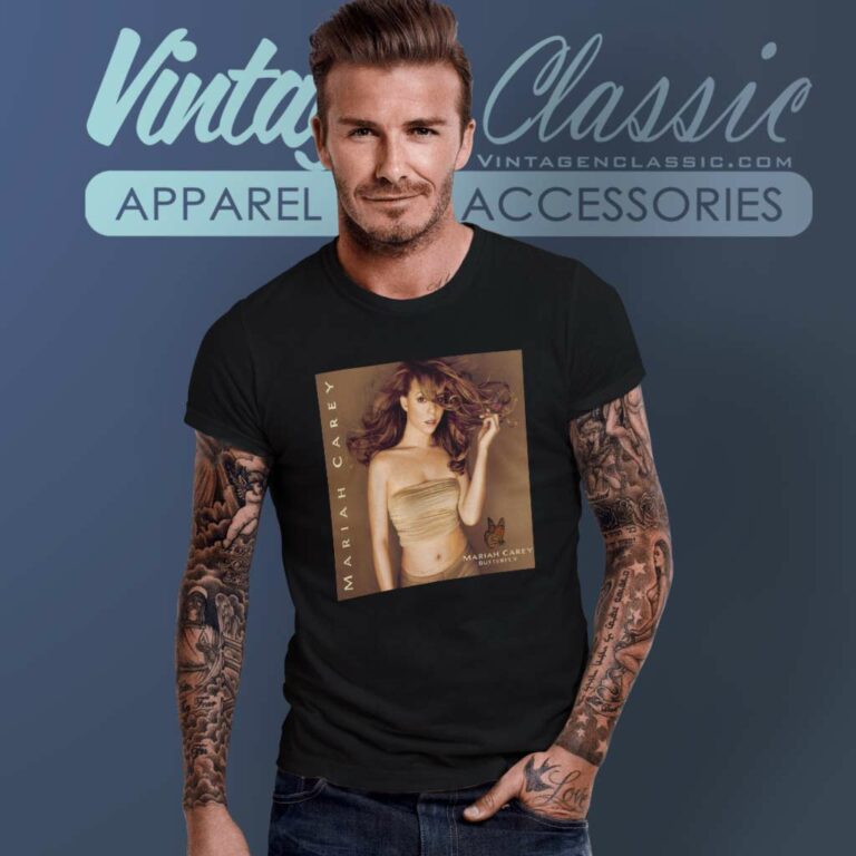 Mariah Carey 6th Butterfly Album Cover T Shirt 1 Mariah Carey 6th Butterfly Album Cover T Shirt 1