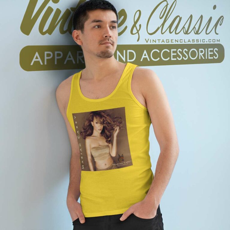 Mariah Carey 6th Butterfly Album Cover Tank Top Racerback 1 Mariah Carey 6th Butterfly Album Cover Tank Top Racerback 1