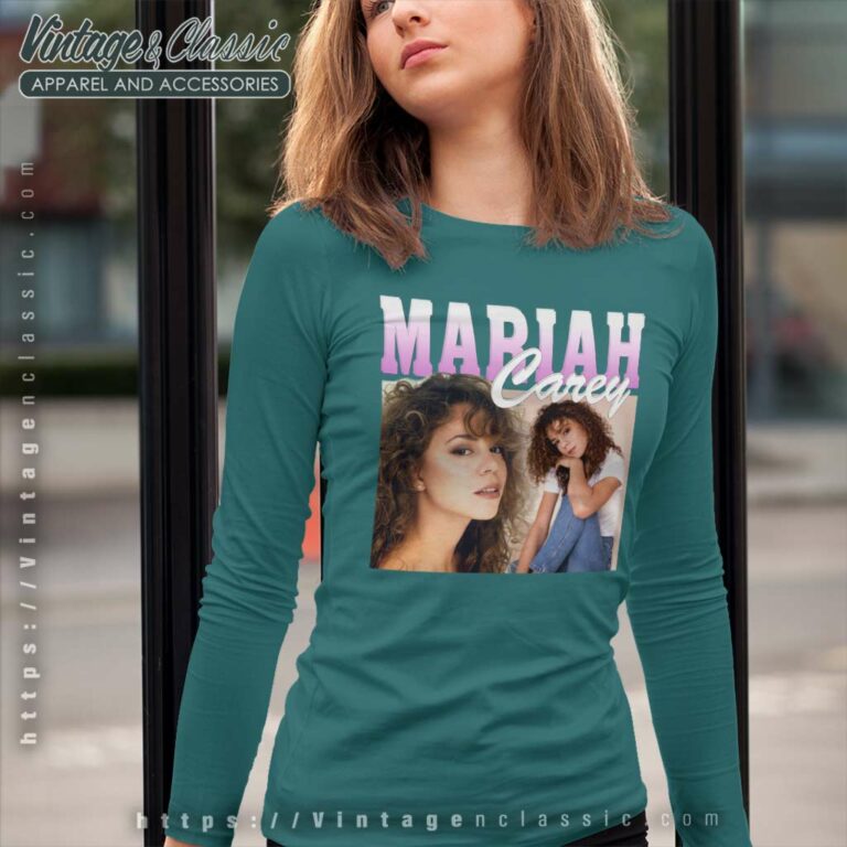 Mariah Carey Album Cover Long Sleeve Tee 1 Mariah Carey Album Cover Long Sleeve Tee 1