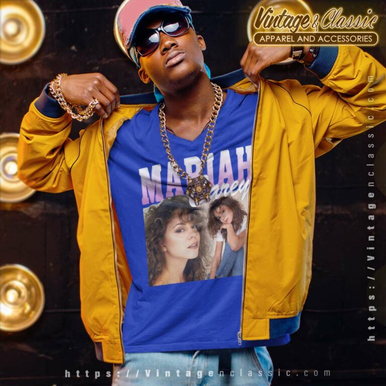 Mariah Carey Album Cover V Neck TShirt 1 Mariah Carey Album Cover V Neck TShirt 1
