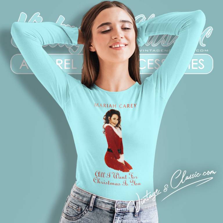 Mariah Carey All I Want For Christmas Is You Long Sleeve Tee Mariah Carey All I Want For Christmas Is You Long Sleeve Tee