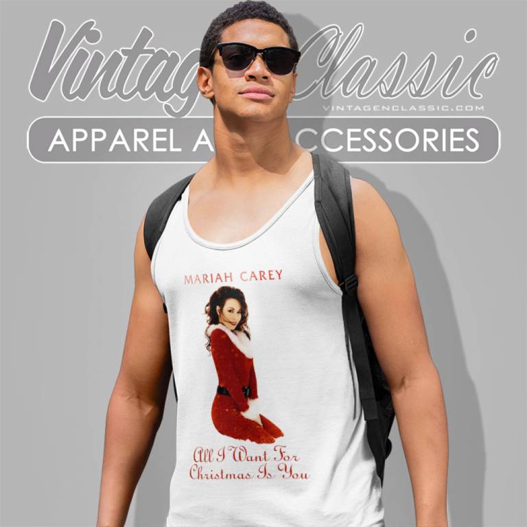 Mariah Carey All I Want For Christmas Is You Tank Top Racerback Mariah Carey All I Want For Christmas Is You Tank Top Racerback