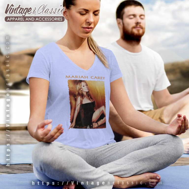 Mariah Carey Charmbracelet World Tour 2003 V Neck TShirt Mariah Carey Charmbracelet World Tour 2003 V Neck TShirt
