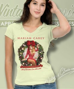 Mariah Carey Christmas Tour 2023 Shirt 6 Mariah Carey Christmas Tour 2023 V Neck TShirt