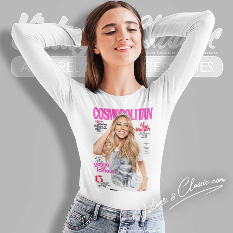 Mariah Carey Cosmopolitan Magazine Long Sleeve Tee Mariah Carey Cosmopolitan Magazine Long Sleeve Tee