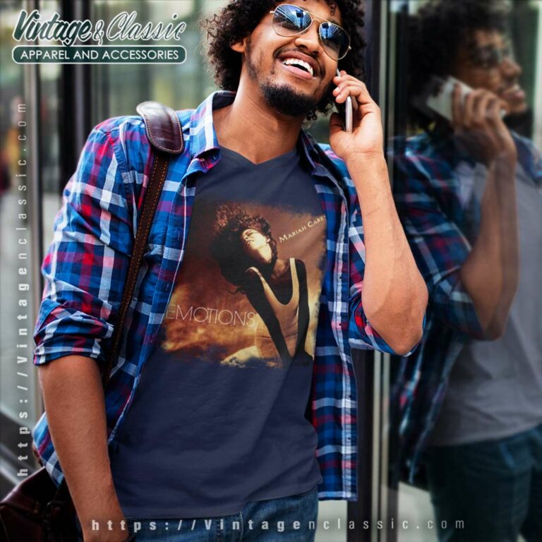 Mariah Carey Emotions Album Songs V Neck TShirt Mariah Carey Emotions Album Songs V Neck TShirt