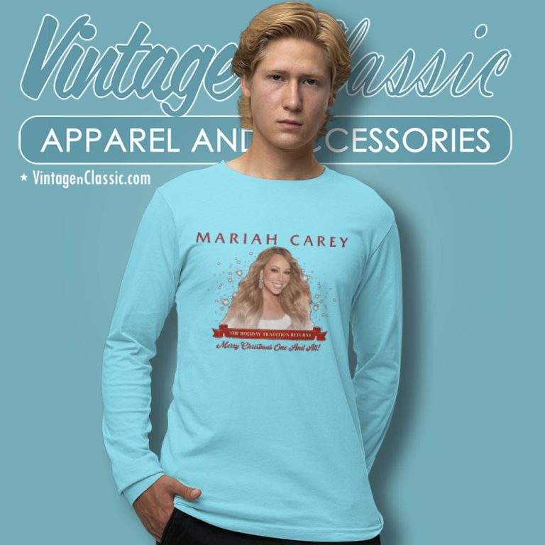 Mariah Carey Merry Christmas Shirt One And All Tour 2023 Long Sleeve Tee Mariah Carey Merry Christmas Shirt One And All Tour 2023 Long Sleeve Tee