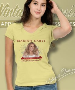 Mariah Carey Merry Christmas Shirt One And All Tour 2023 6 Mariah Carey Merry Christmas Shirt One And All Tour 2023 V Neck TShirt