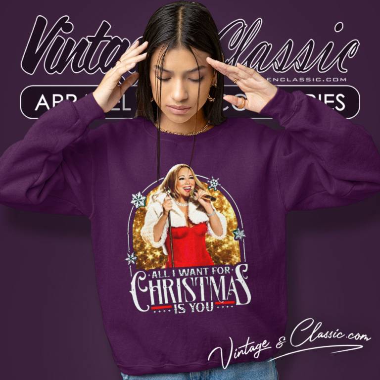 Mariah Carey Merry Christmas Sweatshirt Mariah Carey Merry Christmas Sweatshirt