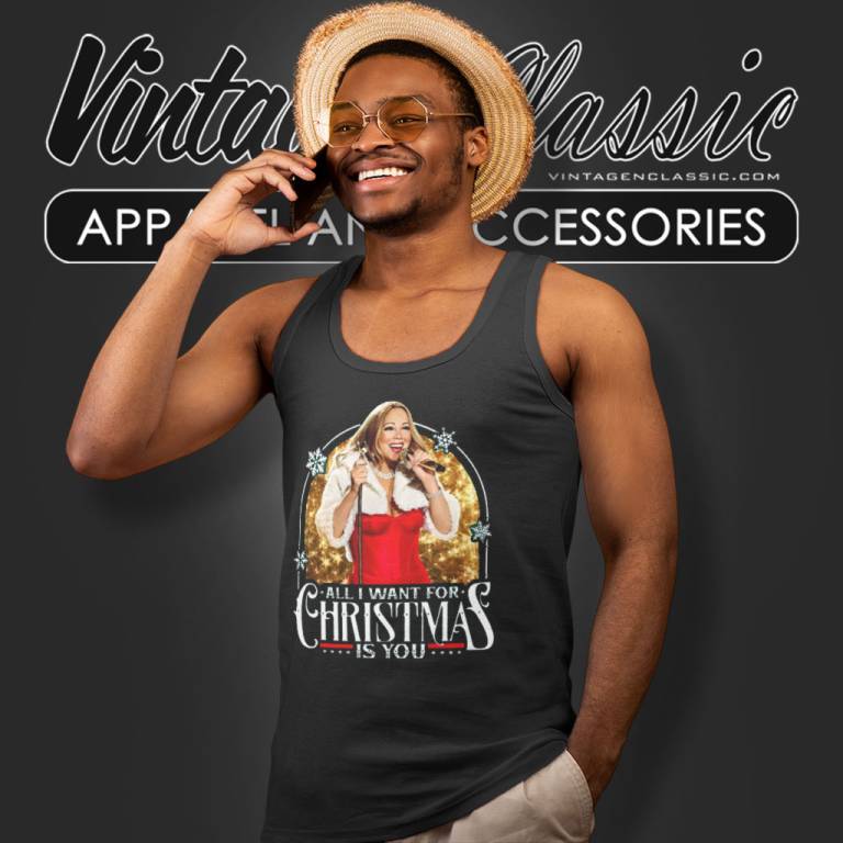Mariah Carey Merry Christmas Tank Top Racerback Mariah Carey Merry Christmas Tank Top Racerback