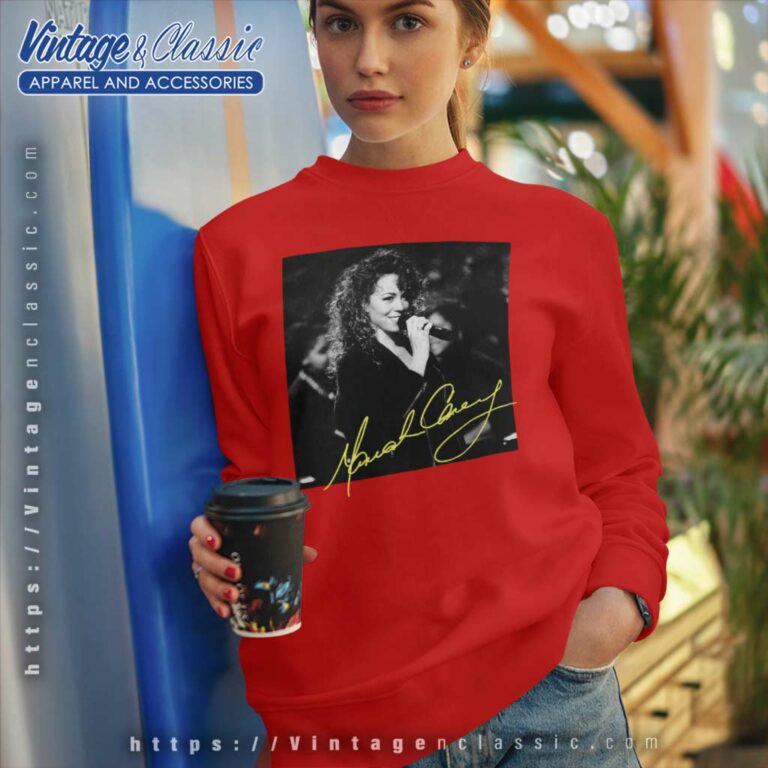 Mariah Carey Music Box Tour 1992 And Signature Sweatshirt Mariah Carey Music Box Tour 1992 And Signature Sweatshirt