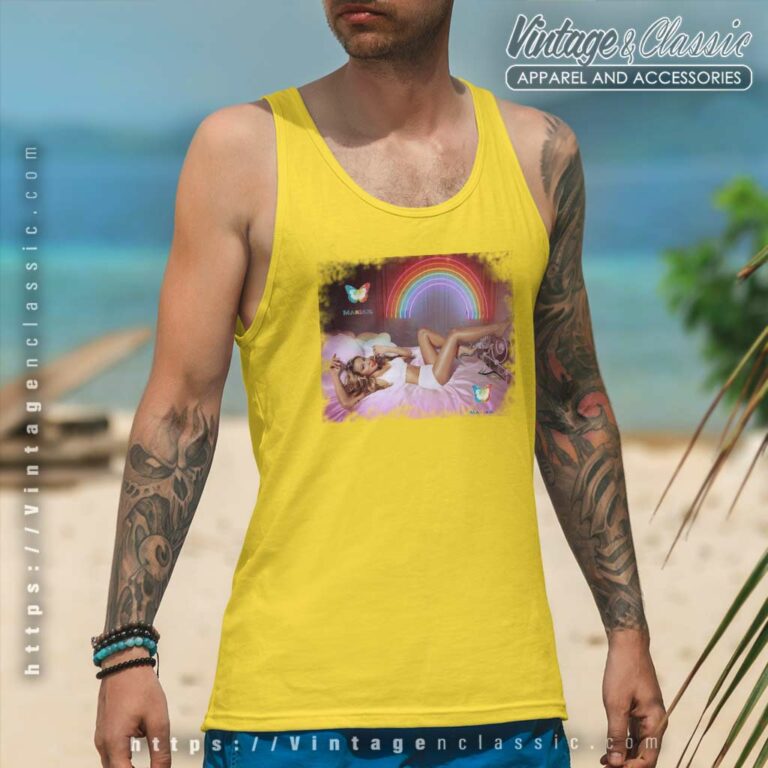 Mariah Carey Rainbow Vibers On Bed Tank Top Racerback 1 Mariah Carey Rainbow Vibers On Bed Tank Top Racerback 1