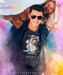 Mariah Carey Rainbow World Tour 2000 V Neck TShirt 1