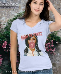Mariah The Scientist Blowing Bubbles Shirt 4 Mariah The Scientist Blowing Bubbles V Neck TShirt
