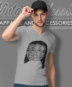 Mariah The Scientist Shirt 3 Face Mariah Amani Buckles 4 Mariah The Scientist Shirt 3 Face Mariah Amani Buckles V Neck TShirt