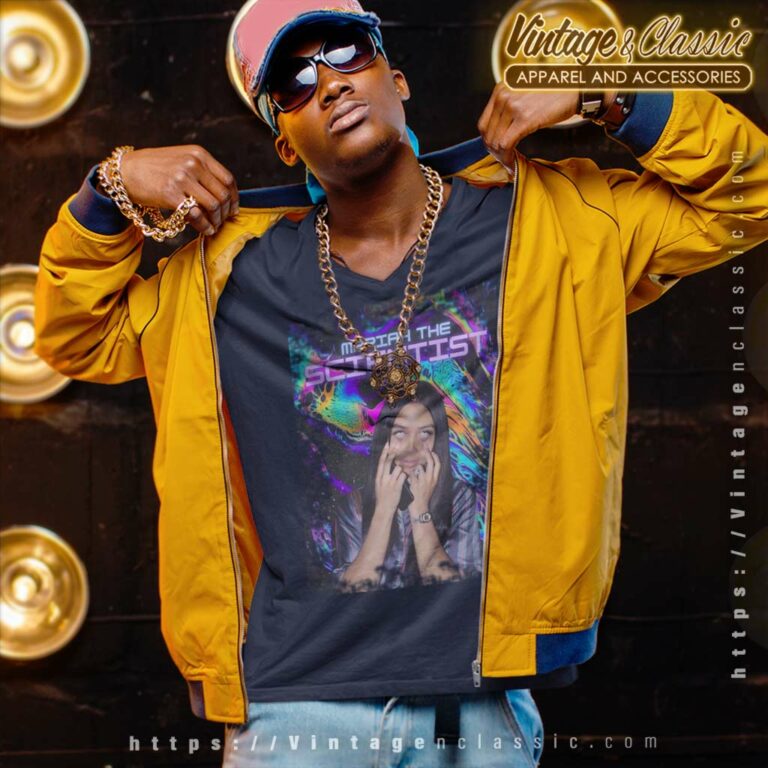 Mariah The Scientist Trippy Design V Neck TShirt Mariah The Scientist Trippy Design V Neck TShirt