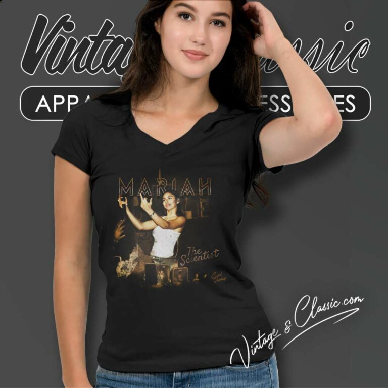 Mariah The Scientist Vintage 90s V Neck TShirt Mariah The Scientist Vintage 90s V Neck TShirt
