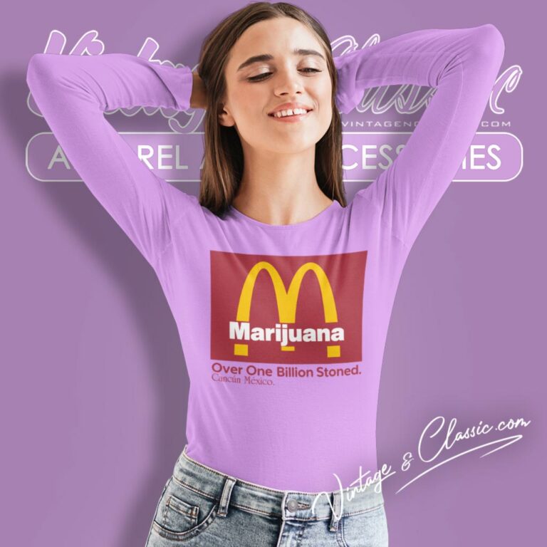Marijuana Mcdonalds Long Sleeve Tee Marijuana Mcdonalds Long Sleeve Tee