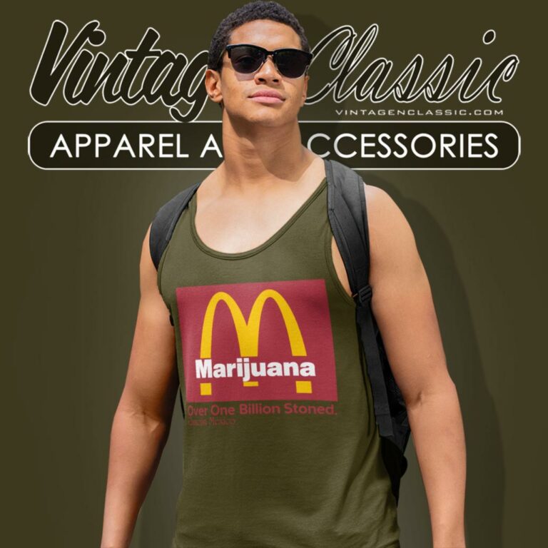 Marijuana Mcdonalds Tank Top Racerback Marijuana Mcdonalds Tank Top Racerback