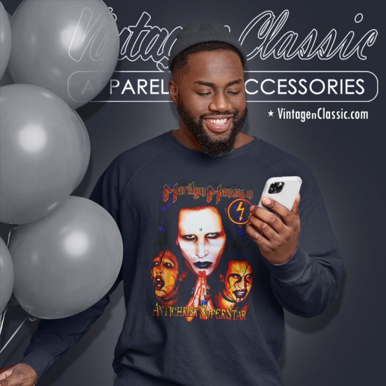 Marilyn Manson Antichrist Superstar Portrait Sweatshirt Marilyn Manson Antichrist Superstar Portrait Sweatshirt