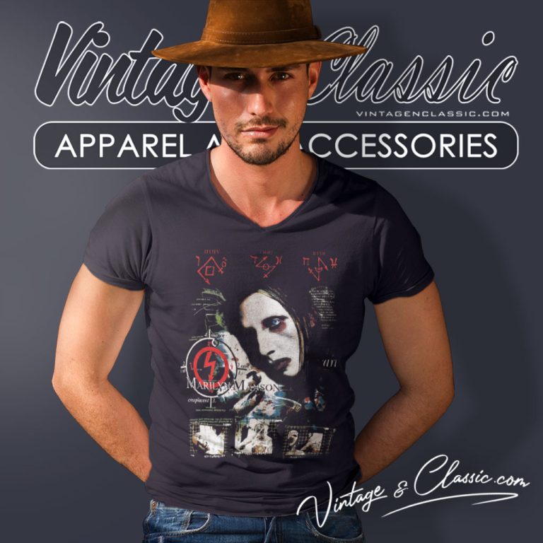 Marilyn Manson Antichrist Superstar V Neck TShirt Marilyn Manson Antichrist Superstar V Neck TShirt