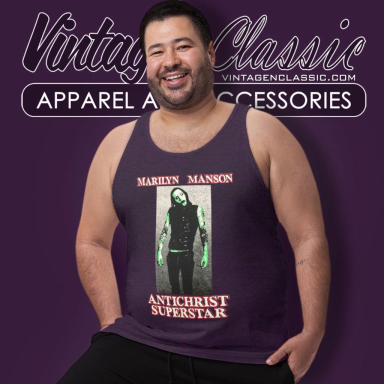 Marilyn Manson Antichrist Tank Top Racerback Marilyn Manson Antichrist Tank Top Racerback