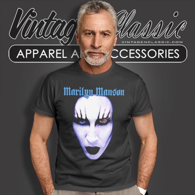 Marilyn Manson Blue Face T Shirt Marilyn Manson Blue Face T Shirt