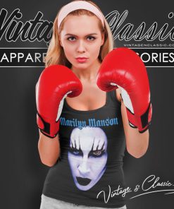 Marilyn Manson Blue Face Shirt 4 Marilyn Manson Blue Face Tank Top Racerback