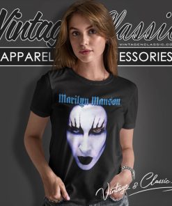 Marilyn Manson Blue Face Shirt 6 Marilyn Manson Blue Face Women T Shirt