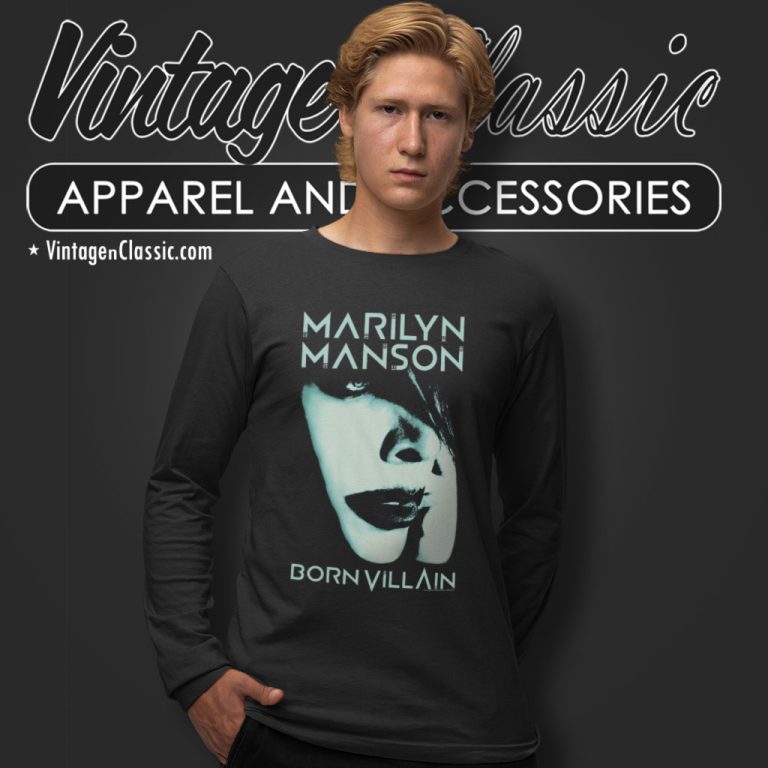 Marilyn Manson Born Villain Long Sleeve Tee Marilyn Manson Born Villain Long Sleeve Tee