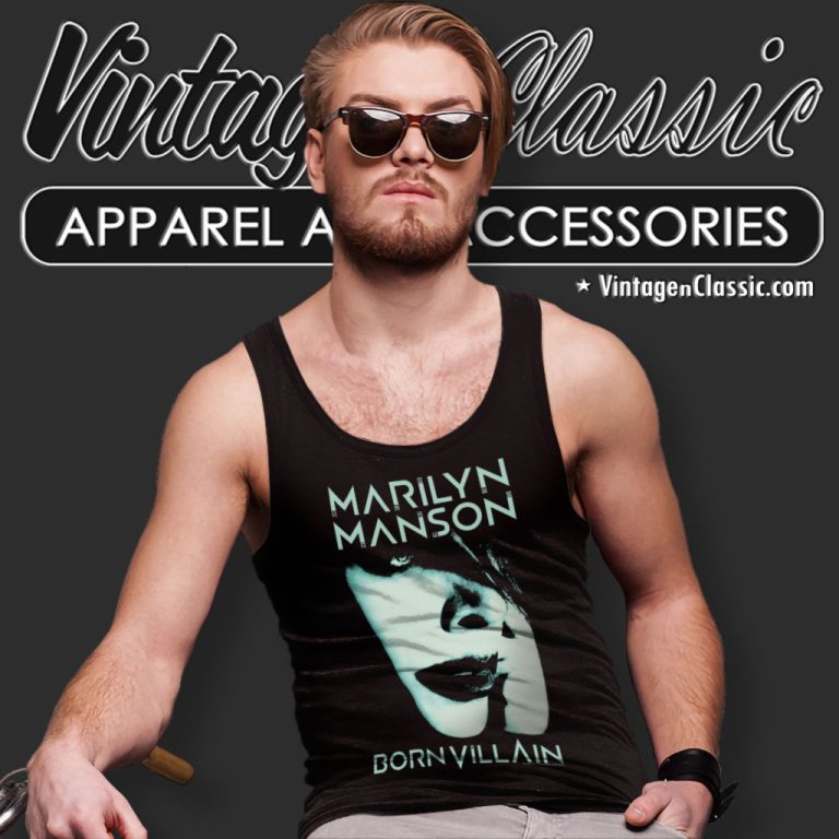 Marilyn Manson Born Villain Tank Top Racerback Marilyn Manson Born Villain Tank Top Racerback