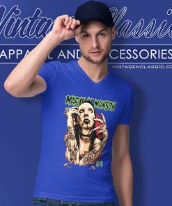 Marilyn Manson Classic V Neck TShirt