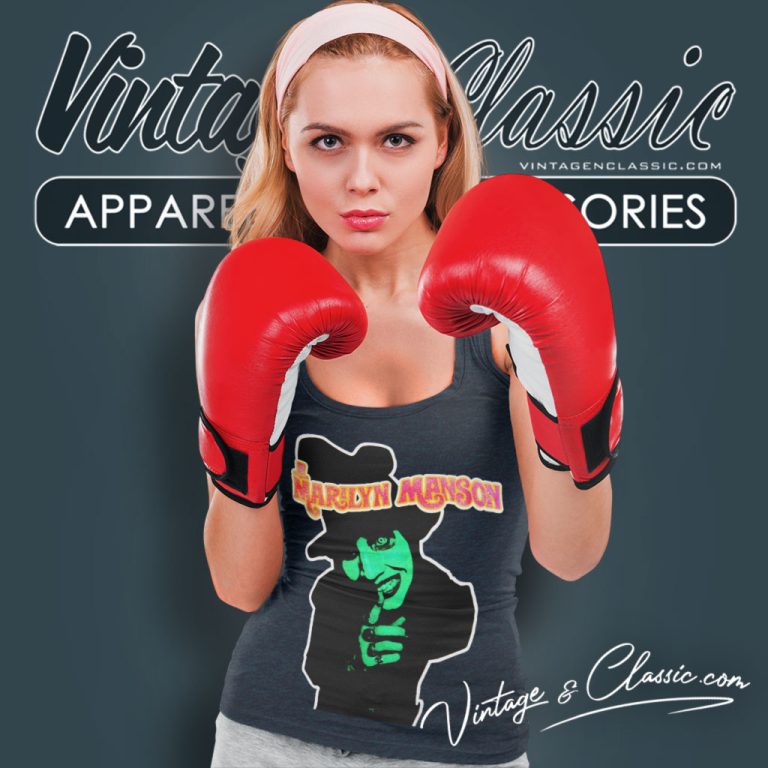 Marilyn Manson Concert 1995 Tank Top Racerback Marilyn Manson Concert 1995 Tank Top Racerback