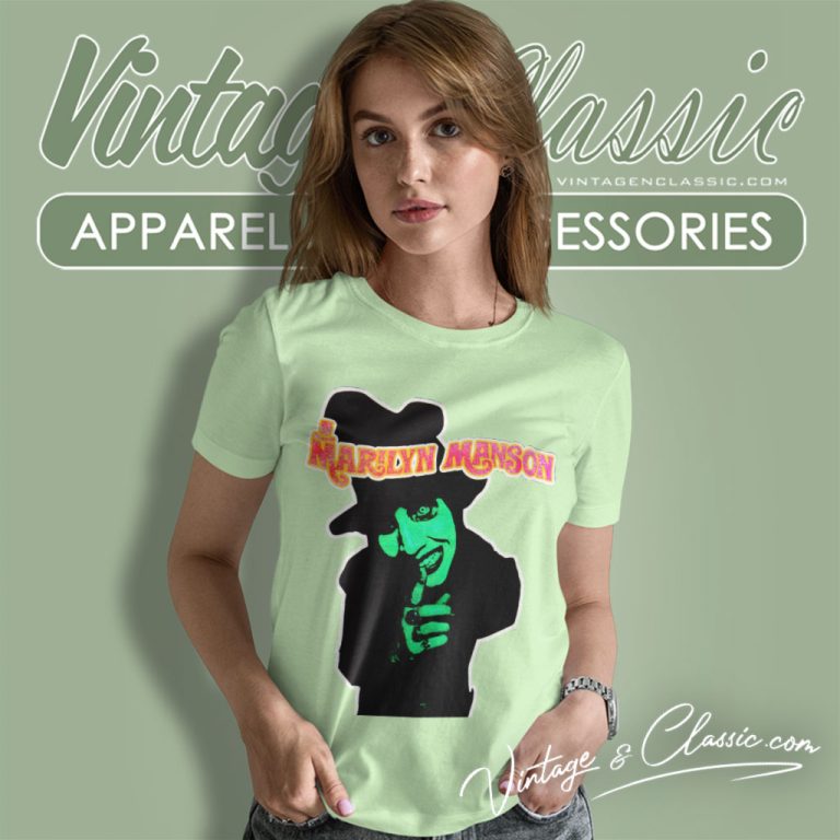 Marilyn Manson Concert 1995 Women T Shirt Marilyn Manson Concert 1995 Women T Shirt