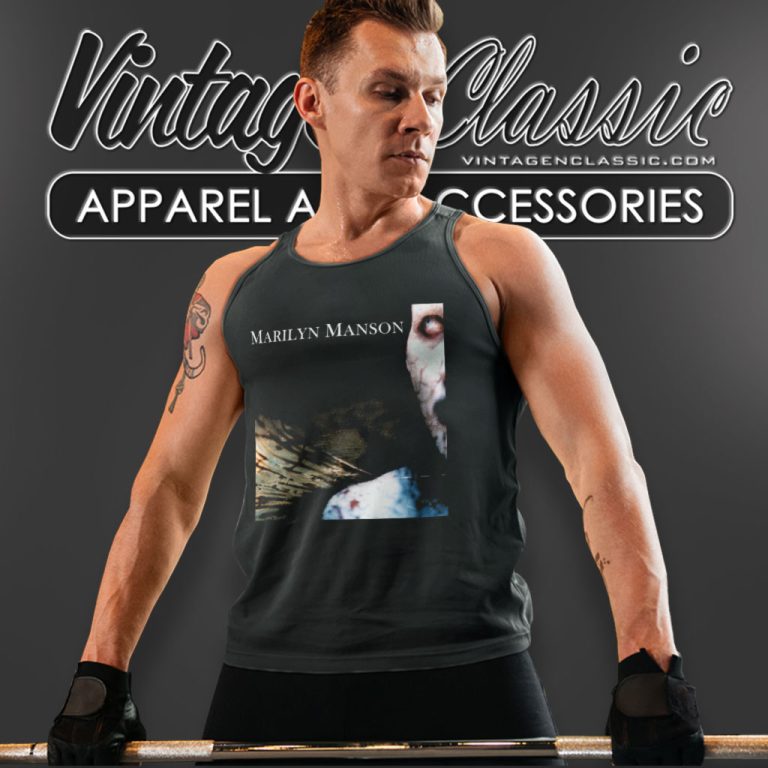 Marilyn Manson Concert 1996 Tank Top Racerback Marilyn Manson Concert 1996 Tank Top Racerback