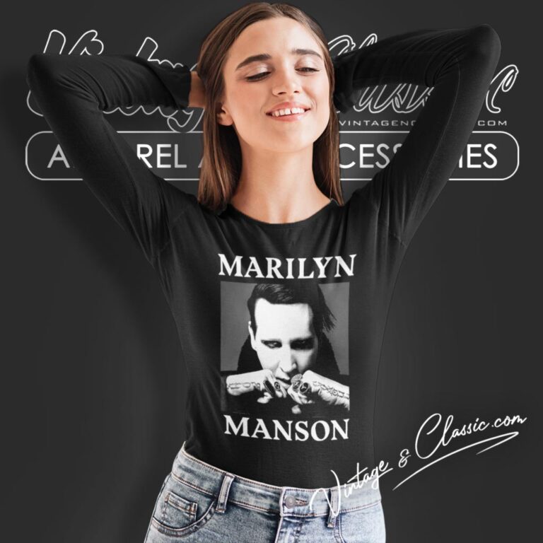 Marilyn Manson Fists Long Sleeve Tee Marilyn Manson Fists Long Sleeve Tee