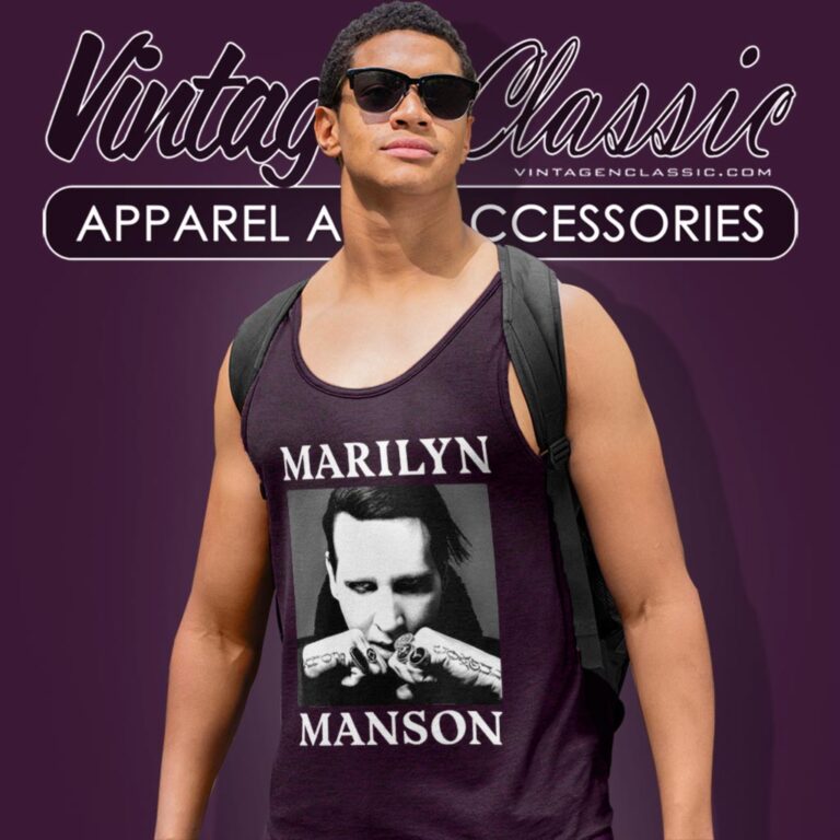 Marilyn Manson Fists Tank Top Racerback Marilyn Manson Fists Tank Top Racerback