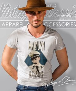 Marilyn Manson Grotesk Burlesk V Neck TShirt
