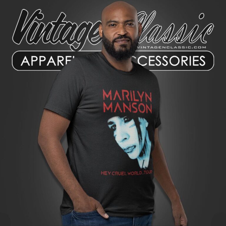 Marilyn Manson Hey Cruel World Tour T Shirt Marilyn Manson Hey Cruel World Tour T Shirt