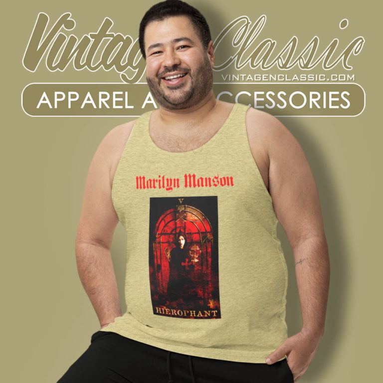 Marilyn Manson Hierophant Tank Top Racerback Marilyn Manson Hierophant Tank Top Racerback