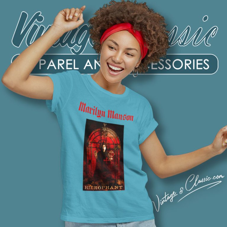 Marilyn Manson Hierophant Women T Shirt Marilyn Manson Hierophant Women T Shirt