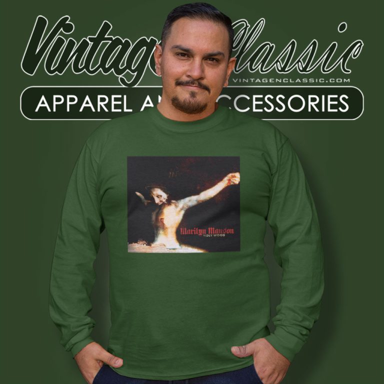 Marilyn Manson Hollywood Long Sleeve Tee Marilyn Manson Hollywood Long Sleeve Tee