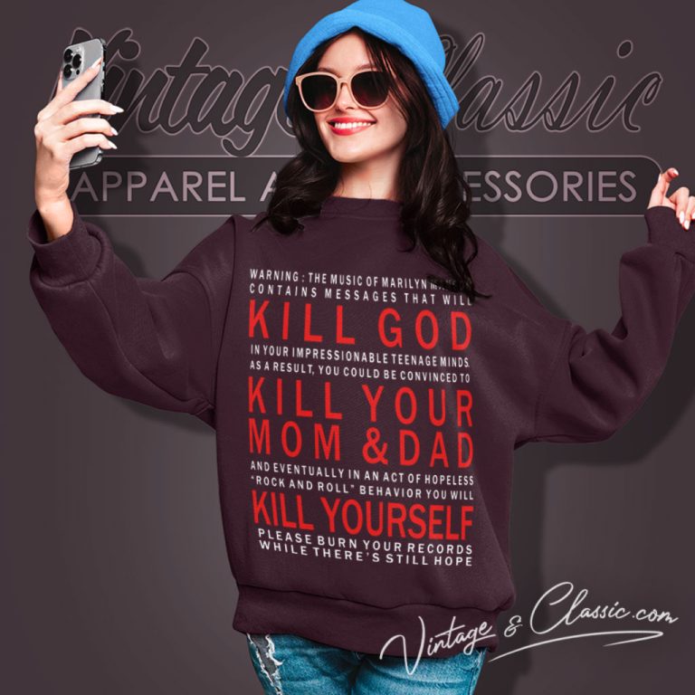 Marilyn Manson Kill God Sweatshirt Marilyn Manson Kill God Sweatshirt